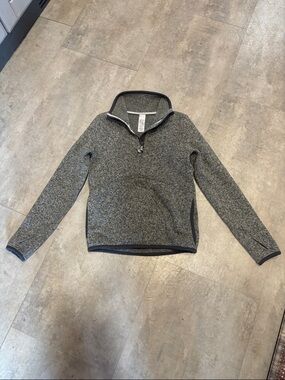 Girls ivivva 1/4 zip fleece lined pullover